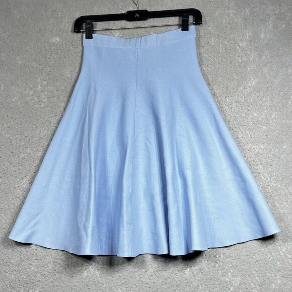 Jonathan Simkhai Skirt Womens Size Small Light Blue Knee Length Rayon Nylon - Picture 6 of 9